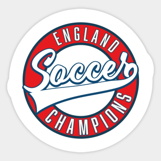 England Soccer Champions Sticker